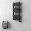 Milan Bathroom Milan Matt Black 840mm X 500mm Heated Towel Rail 1 Milan Bathroom Milan Matt Black 840mm X 500mm Heated Towel Rail -Victorian Plumbing shop rad8mbd4