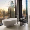 RAK Ceramic RAK Cloud Matt White Freestanding Bath (1400 X 753mm) 2 RAK Ceramic RAK Cloud Matt White Freestanding Bath (1400 X 753mm) -Victorian Plumbing shop rakbathlifestyle