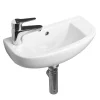 RAK Ceramic RAK Compact 45cm Slimline Bathroom Basin - 1 Tap Hole 1 RAK Ceramic RAK Compact 45cm Slimline Bathroom Basin - 1 Tap Hole -Victorian Plumbing shop rakslm1th l