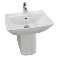 RAK Ceramic RAK Summit 50cm Basin 1TH With Half Pedestal 7 RAK Ceramic RAK Summit 50cm Basin 1TH With Half Pedestal -Victorian Plumbing shop raksummit50cmbasin1thwithhalfpedestald1