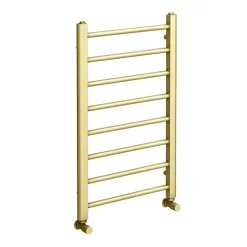 Arezzo 800 X 500mm Brushed Brass Straight Heated Towel Rail 7 Arezzo 800 X 500mm Brushed Brass Straight Heated Towel Rail -Victorian Plumbing shop rdbbt85d1