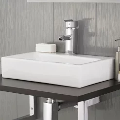 Nui Rectangular Counter Top Ceramic Basin - 460 X 330mm