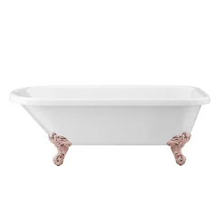 Victorian Plumbing Bromley 1780 Single Ended Roll Top Bath + Rose Gold Leg Set -Victorian Plumbing shop rgbrom1780b detail2