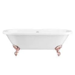 Victorian Plumbing Duke 1795 Traditional Roll Top Bath + Rose Gold Leg Set -Victorian Plumbing shop rgduke1795b d2