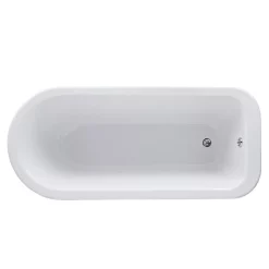 Nuie Berkshire 1700 X 750mm Single Ended Roll Top Bath Inc. Chrome Legs -Victorian Plumbing shop rl1707legsetcnd1