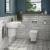 RAK Ceramic RAK Series 600 52cm Basin + Half Pedestal -Victorian Plumbing shop s60052bashpedd3