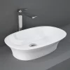 RAK Ceramic RAK Sensation 600 X 380mm 0TH Oval Counter Top Basin 2 RAK Ceramic RAK Sensation 600 X 380mm 0TH Oval Counter Top Basin -Victorian Plumbing shop senct6000awha l