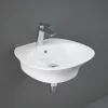 RAK Ceramic RAK Sensation 55cm 1TH Wall Hung Basin -Victorian Plumbing shop senwb5001awha l 1