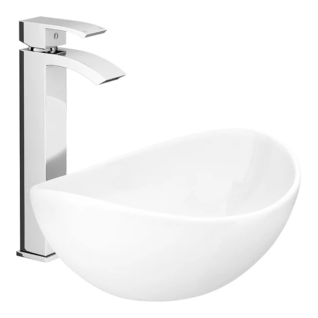RAK Ceramic RAK Shell Sit On Vanity Basin - No TH 3 RAK Ceramic RAK Shell Sit On Vanity Basin - No TH