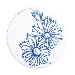 Silverdale Bathroom Silverdale Victorian Blue Garden Wall Hung Cloakroom Basin (530mm Wide - 2 Tap Hole)
