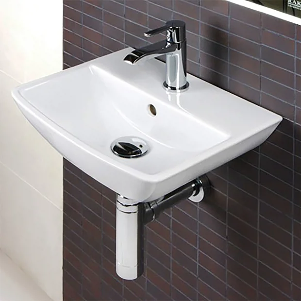 RAK Ceramic RAK Summit Square Cloakroom Hand Basin Sink 40cm 1TH 4 RAK Ceramic RAK Summit Square Cloakroom Hand Basin Sink 40cm 1TH - Image 2