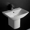 RAK Ceramic RAK Summit 50cm Basin 1TH With Half Pedestal -Victorian Plumbing shop sum50bas1hped d1