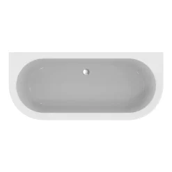 Ideal Standard Adapto 1800 X 800mm D-Shape Freestanding Bath With Clicker Waste -Victorian Plumbing shop t466001 d1