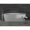 Ideal Standard Adapto 1800 X 800mm D-Shape Freestanding Bath With Clicker Waste -Victorian Plumbing shop t466001 d4