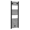 Toreno Black W400 X H1200mm Heated Towel Rail - Straight -Victorian Plumbing shop trb412 l