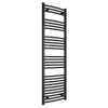 Toreno Black Curved W500 X H1600mm Heated Towel Rail -Victorian Plumbing shop trb516c l