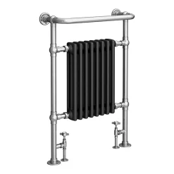 Chatsworth Savoy Traditional Heated Towel Rail Radiator (Chrome & Anthracite Grey) -Victorian Plumbing shop trd01ca lrg