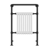 Chatsworth Savoy Matt Black Traditional Heated Towel Rail Radiator 1 Chatsworth Savoy Matt Black Traditional Heated Towel Rail Radiator -Victorian Plumbing shop trd01mb d1