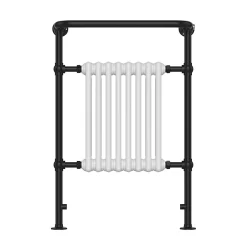 Chatsworth Savoy Matt Black Traditional Heated Towel Rail Radiator