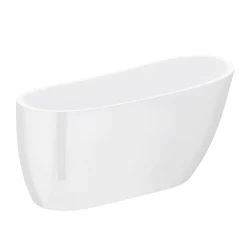 Toreno 1520 Small Modern Slipper Free Standing Bath -Victorian Plumbing shop turinsmallmodernslipperfreestandingbathd2