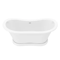 Trafalgar 1685 X 745 Double Ended Slipper Roll Top Bath -Victorian Plumbing shop twht1685 n d3