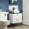 Venice Matt White Rectangular Counter Top Basin - 365 X 235mm -Victorian Plumbing shop vct04whi d1
