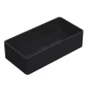 Venice Matt Black Rectangular Counter Top Basin - 465 X 235mm -Victorian Plumbing shop vct05bla l