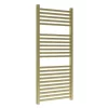 Venice Cubo Heated Towel Rail - Brushed Brass (1110 X 500mm)