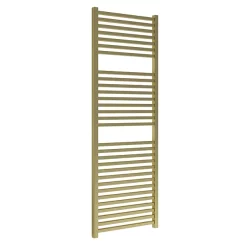Venice Cubo Heated Towel Rail - Brushed Brass (1420 X 500mm)