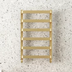 Venice Brushed Brass Designer Heated Towel Rail (500 X 800mm) -Victorian Plumbing shop venbb85d1