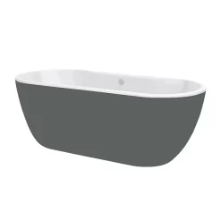 Victorian Plumbing Verona Grey Freestanding Modern Bath