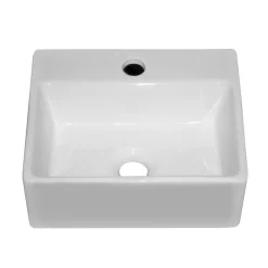 Victorian Plumbing Cubetto 340 X 295mm Compact Counter Top Basin 1TH