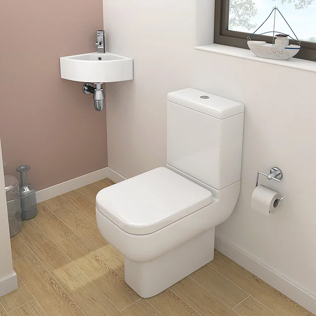 Victorian Plumbing Bermuda Corner Cloakroom Basin 1TH - 335 X 335mm 3 Victorian Plumbing Bermuda Corner Cloakroom Basin 1TH - 335 X 335mm