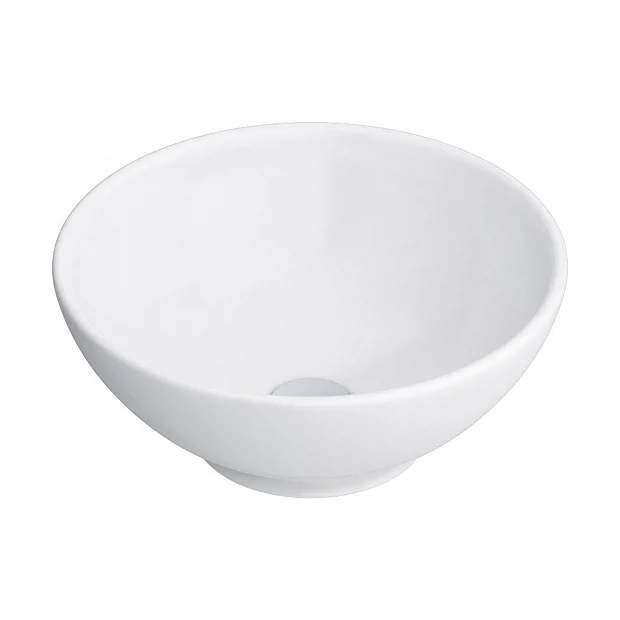 Victorian Plumbing Runda Round Counter Top Basin 0TH - 380mm Diameter 6 Victorian Plumbing Runda Round Counter Top Basin 0TH - 380mm Diameter - Image 4