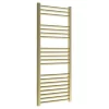 Venice Giro Heated Towel Rail - Brushed Brass (1188 X 500mm) 2 Venice Giro Heated Towel Rail - Brushed Brass (1188 X 500mm) -Victorian Plumbing shop vgtr125bb l