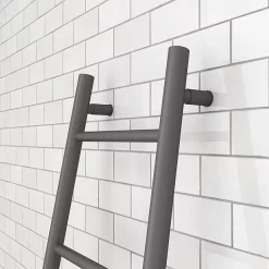 Venice Anthracite Leaning Ladder 1800 X 500mm Heated Towel Rail -Victorian Plumbing shop vnr1ant d2