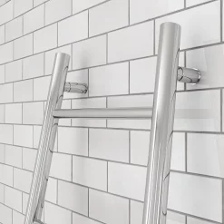 Venice Chrome Leaning Ladder 1800 X 500mm Heated Towel Rail -Victorian Plumbing shop vnr1chr d2