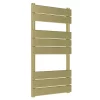 Venice Pannello Heated Towel Rail - Brushed Brass (840 X 500mm)