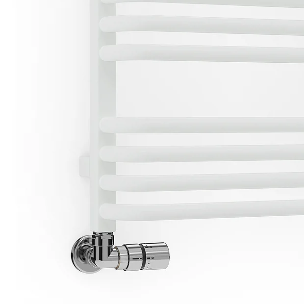 Terma Alex H760 X W500mm White Heated Towel Rail 3 Terma Alex H760 X W500mm White Heated Towel Rail