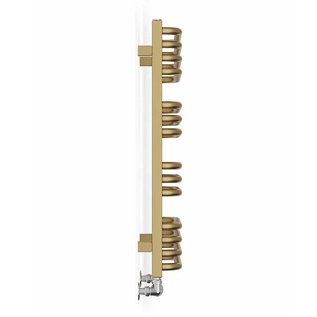 Terma Alex H760 X W500mm Brass Heated Towel Rail 6 Terma Alex H760 X W500mm Brass Heated Towel Rail - Image 4