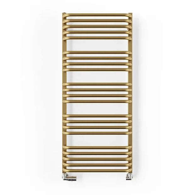 Terma Alex H1140 X W500mm Brass Heated Towel Rail 7 Terma Alex H1140 X W500mm Brass Heated Towel Rail - Image 5