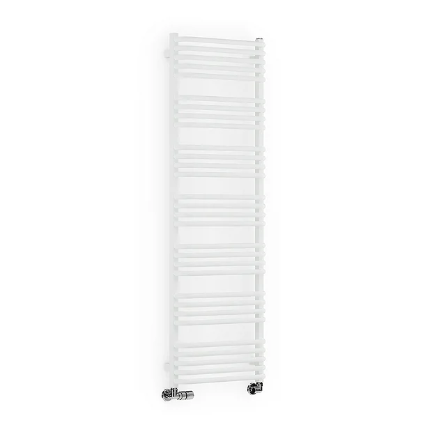 Terma Alex H1580 X W500mm White Heated Towel Rail 4 Terma Alex H1580 X W500mm White Heated Towel Rail - Image 2