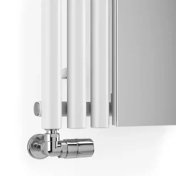 Terma Rolo Mirror H1800 X W590mm White Designer Radiator -Victorian Plumbing shop wgrom180059 k916uc01 d4