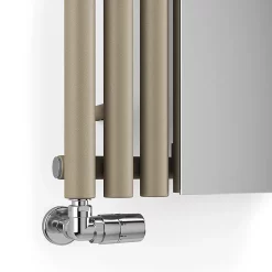 Terma Rolo Mirror H1800 X W590mm Quartz Mocha Designer Radiator