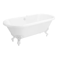 Victorian Plumbing Duke 1795 Traditional Roll Top Bath + White Leg Set 11 Victorian Plumbing Duke 1795 Traditional Roll Top Bath + White Leg Set -Victorian Plumbing shop whtduke1795b d2