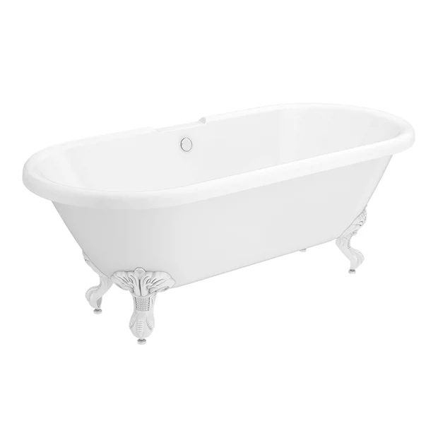 Victorian Plumbing Duke 1795 Traditional Roll Top Bath + White Leg Set 6 Victorian Plumbing Duke 1795 Traditional Roll Top Bath + White Leg Set - Image 4