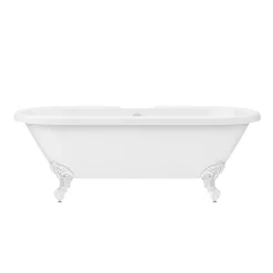 Victorian Plumbing Duke 1795 Traditional Roll Top Bath + White Leg Set 12 Victorian Plumbing Duke 1795 Traditional Roll Top Bath + White Leg Set -Victorian Plumbing shop whtduke1795b n d3