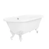 Victorian Plumbing Duke 1795 Traditional Roll Top Bath + White Leg Set 1 Victorian Plumbing Duke 1795 Traditional Roll Top Bath + White Leg Set -Victorian Plumbing shop whtduke1795b n d5
