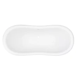 Victorian Plumbing Earl 1750 Double Ended Roll Top Slipper Bath + White Leg Set 11 Victorian Plumbing Earl 1750 Double Ended Roll Top Slipper Bath + White Leg Set -Victorian Plumbing shop whtearl1750b d2