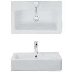 Crosswater - Air 60 1 Tap Hole Countertop Or Wall Mounted Basin - 600 X 390mm 7 Crosswater - Air 60 1 Tap Hole Countertop Or Wall Mounted Basin - 600 X 390mm -Victorian Plumbing shop wm0132scw d1